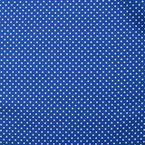 Coton imprimé petits pois 2mm marine