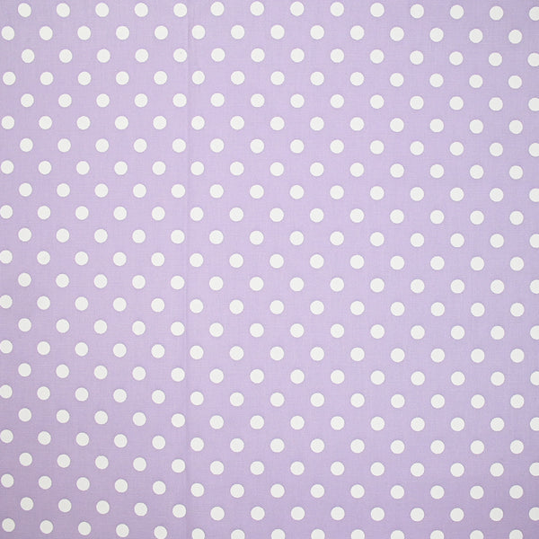 Coton imprimé pois 8mm fond parme