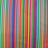 Coton imprimé rayé multicolore