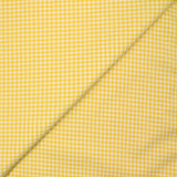 Coton imprimé vichy 3mm jaune