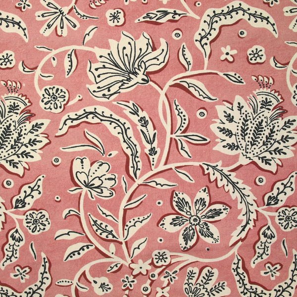 Coton indien imprimé Miraz vieux rose
