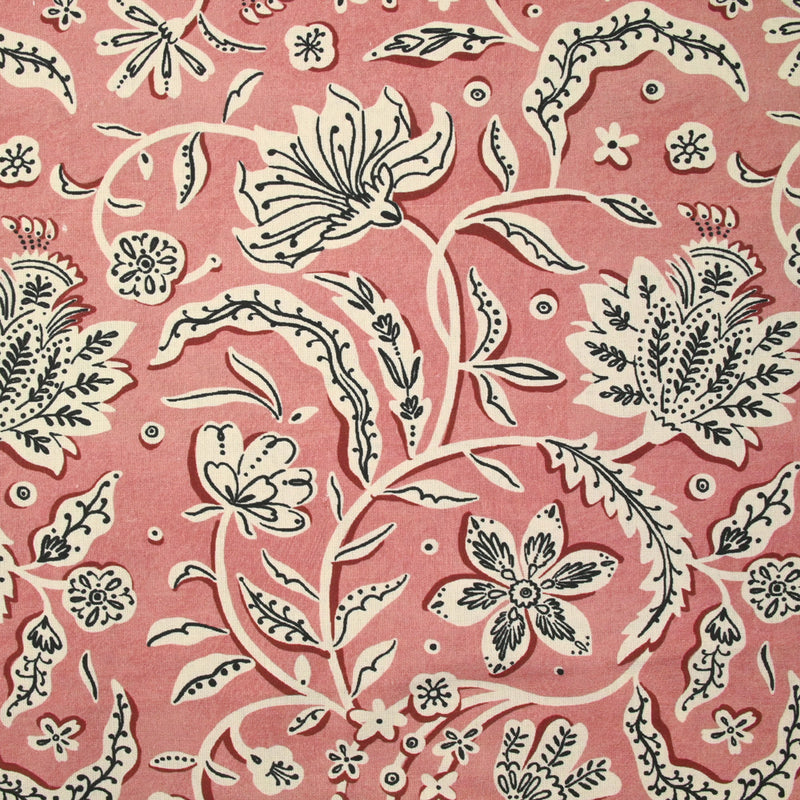Coton indien imprimé Miraz vieux rose