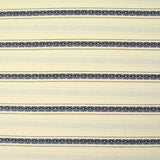 Coton jacquard Lurex rayé marine fond écru