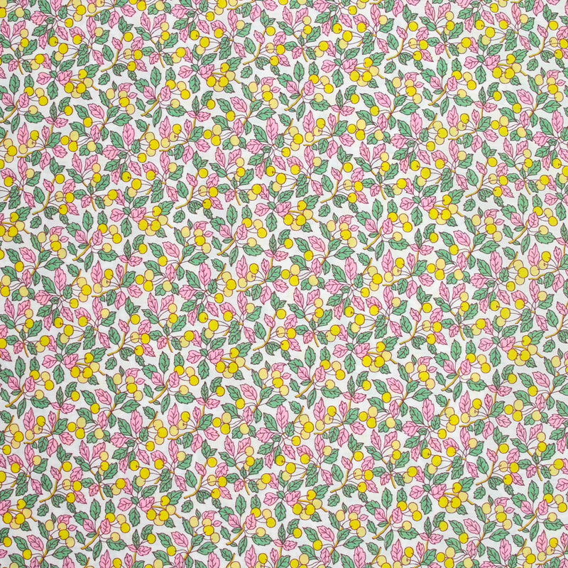Coton liberty ® 150th Colleen's Orchard jaune au mètre