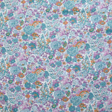 Coton liberty ® Elysian day violet et orange au mètre