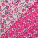 Coton matelassé double face Sandhya rose au mètre