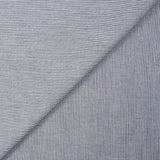 Coton tissé-teint rayé Baptiste bleu nuit et blanc