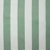 Coton tissé-teint rayé vert et gris clair