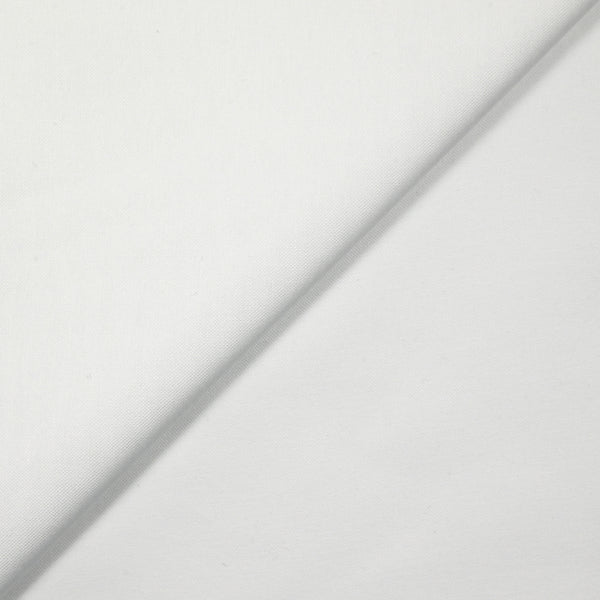 Coton uni blanc neige
