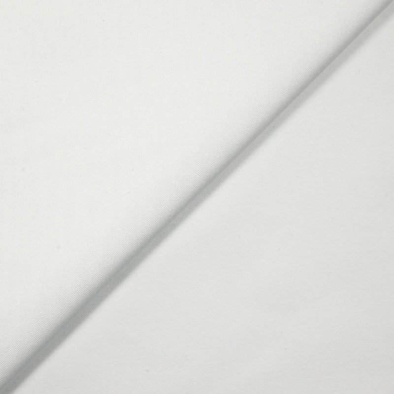 Coton uni blanc neige