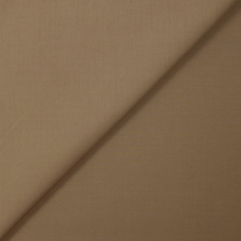 Coton uni chocolat au lait