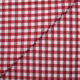 Coton Vichy 10mm rouge