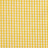 Coton Vichy 2 mm jaune et blanc