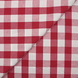 Coton Vichy 25mm rouge