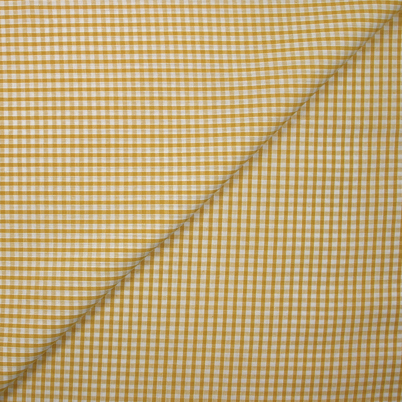 Coton Vichy 3mm moutarde