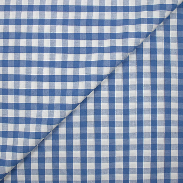Coton Vichy 9mm bleu clair