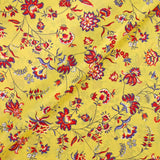 Crêpe de chine Claudia fond jaune