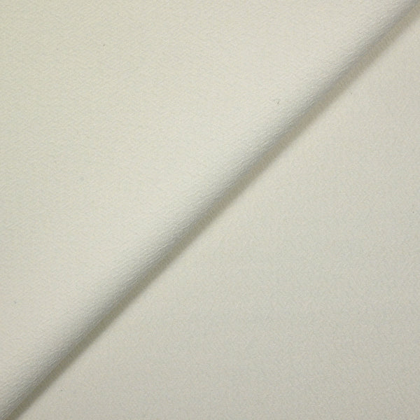 Crêpe de polyester blanc cassé