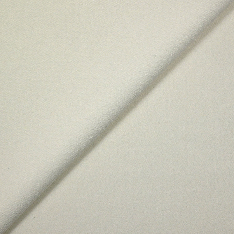 Crêpe de polyester blanc cassé