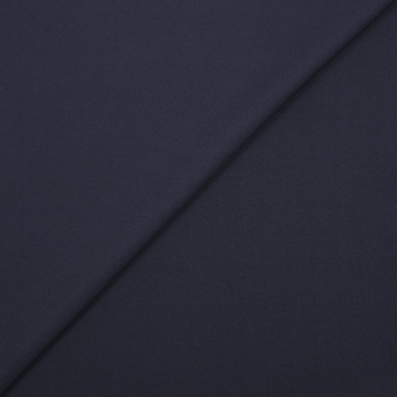 Crêpe de polyester fin bleu nuit