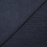 Crêpe de polyester froissé stretch marine