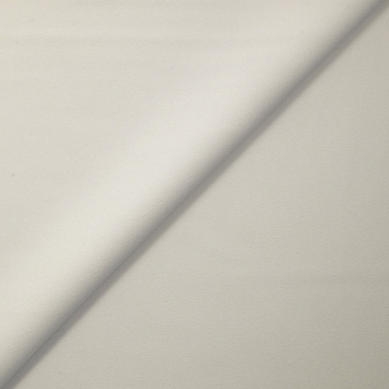 Crêpe de polyester lourd blanc cassé