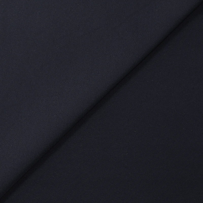 Crêpe de polyester lourd Louna bleu nuit