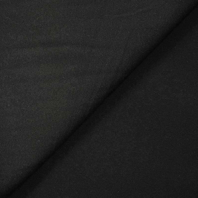 Crêpe de polyester noir