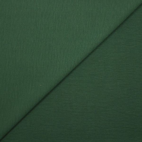 Crêpe fluide effet froissé vert foncé