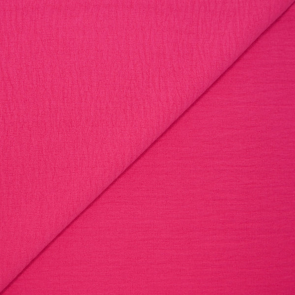 Crêpe polyester Amanda rose fushia