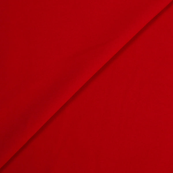 Crêpe polyester lourd rouge