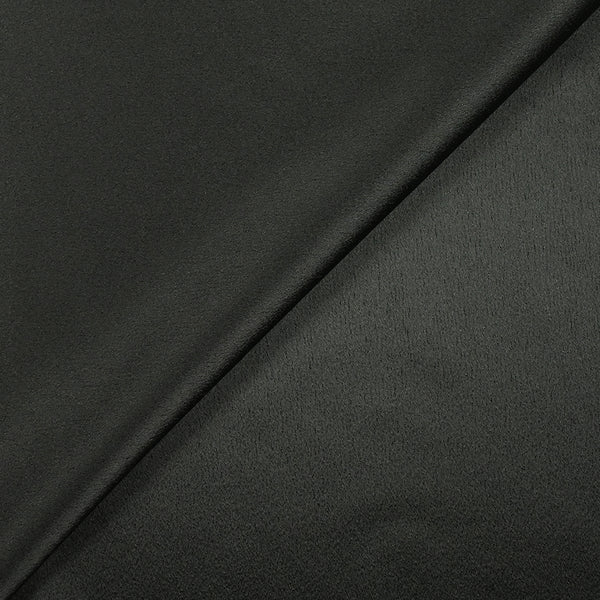 Crêpe satin de polyviscose lourd noir