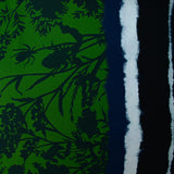 Crêpe viscose imprimé herbe haute fond vert