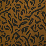 Crêpe viscose imprimé sauvage fond noisette