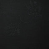 Crêpe viscose Lily brodé feuillage noir