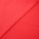 Crépon de viscose doupionné rouge corail