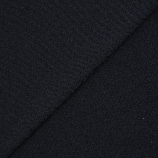 Crépon polyester noir