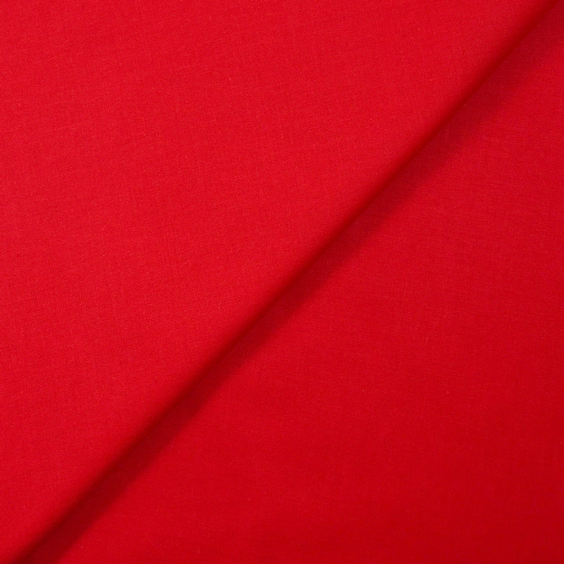Cretonne de coton rouge