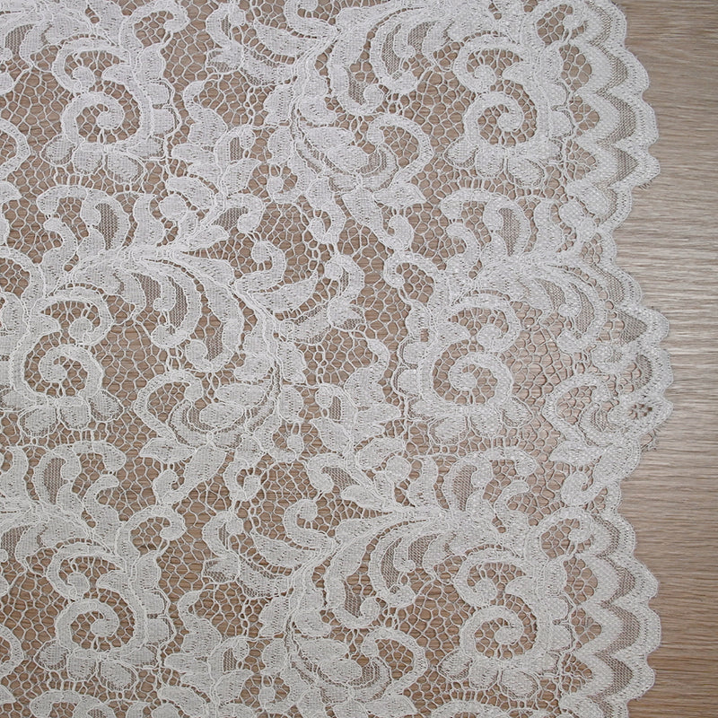 Dentelle festonnée Judith blanc