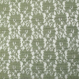 Dentelle plissée polyester Lisianthus vert sauge