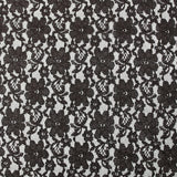Dentelle polyester Leilani marron cachou