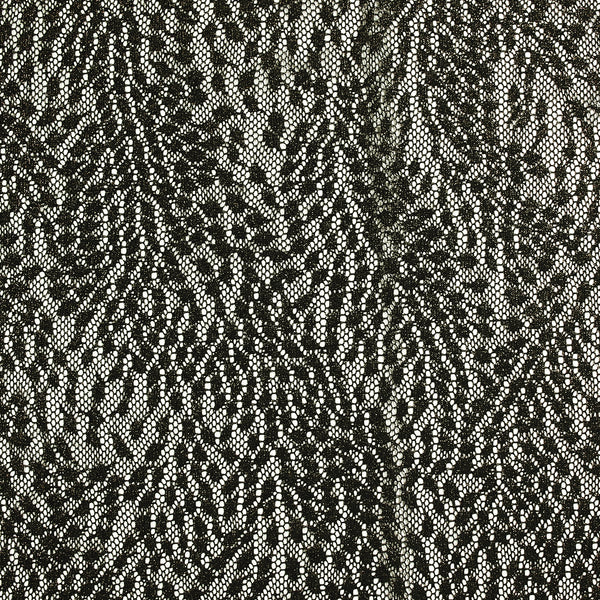 Dentelle polyester Liora doré fond noir