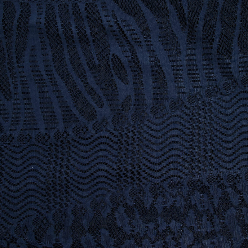 Dentelle polyester Manar marine
