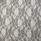 Dentelle polyester Noémie gris clair