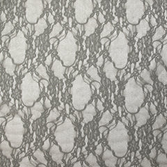 Dentelle polyester Noémie gris clair