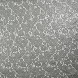 Dentelle polyester Victoria argent fond gris