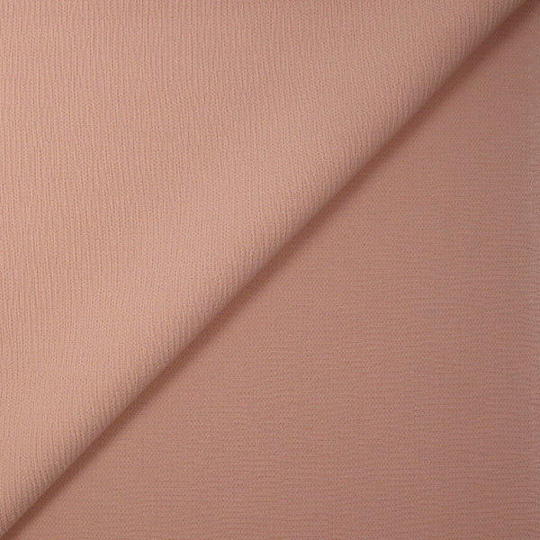 Double crêpe de polyester rose poudré