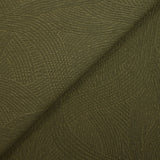 Double gaze brodée pointillisme fond kaki