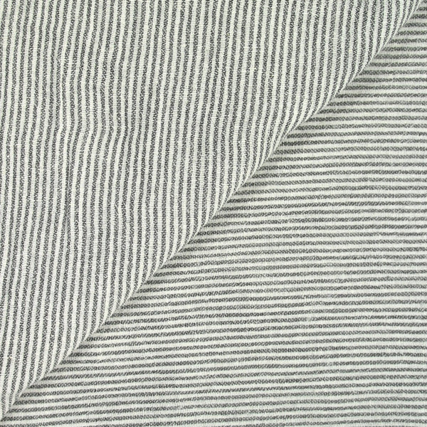 Double gaze tissé teint rayé gris