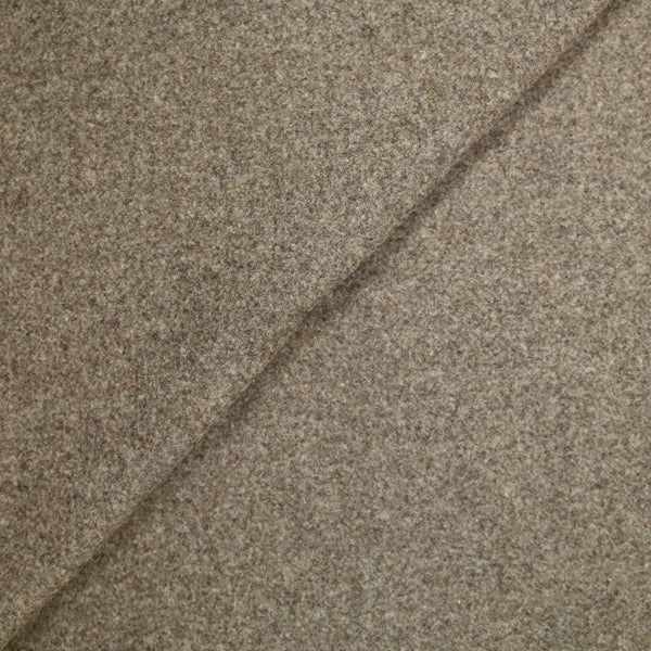 Drap de laine mélangée grège foncé